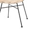 Baxton Studio Manhattan Modern Bohemian Natural Brown Rattan and Black Metal 2-Piece Dining Chair Set 231-2PC-12818-ZORO - alternate 2